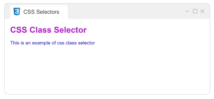 class selector output